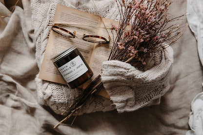 Earth Candle Cedarwood + Jasmine Soy Wax Candle