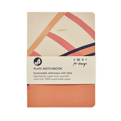 A5 Lined Notebook / Plain Sketchbook Recycled Paper