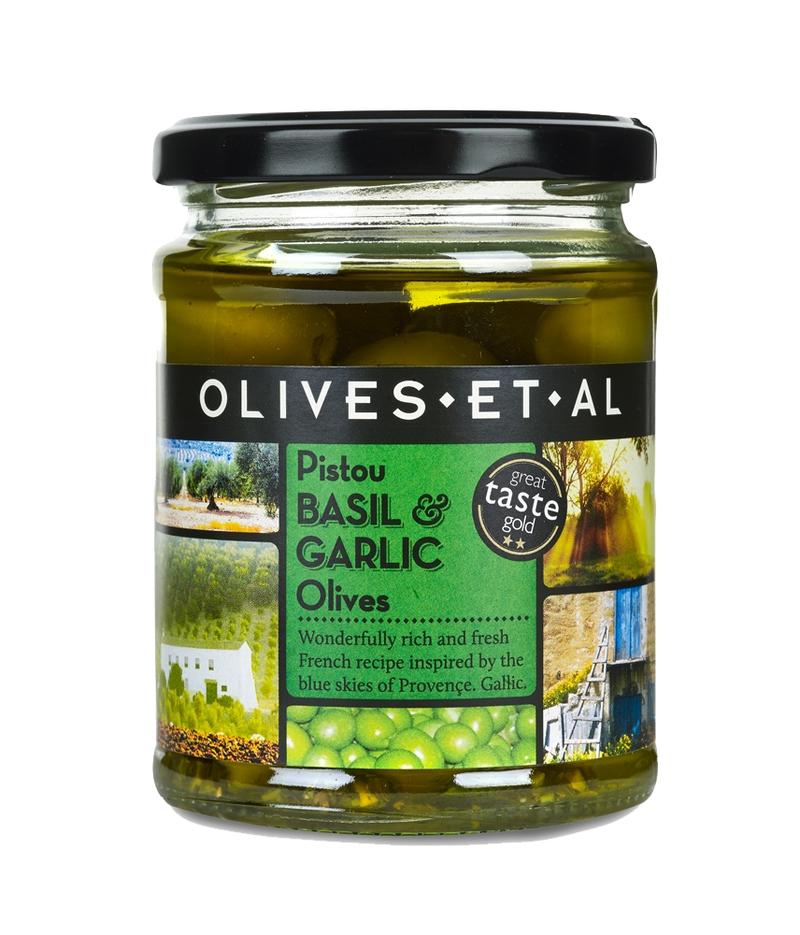 Pistol Basil & Garlic Olives