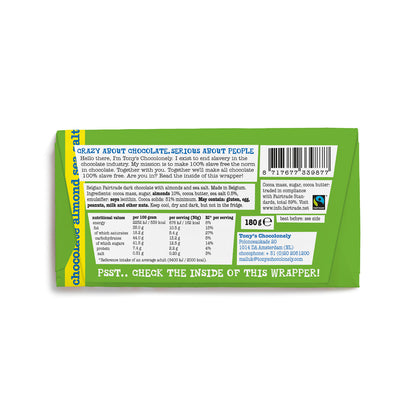 Tony’s Chocolonely   Dark Chocolate with Almond & Sea Salt | Snacks & Chocolate | SW Coast Refills