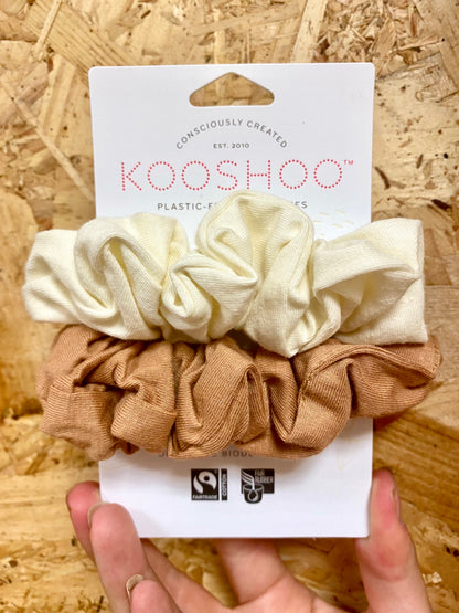 Kooshoo Plastic Free Scrunchie Duo