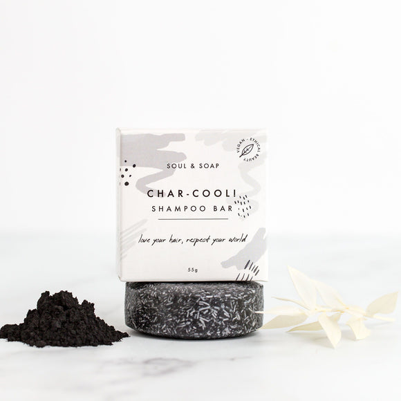 Soul & Soap ‘Char-Cool!’ Shampoo Bar - SW Coast Refills