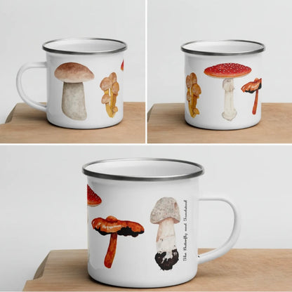 Mushroom Enamel Camping Mug