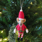 Handmade Felt Elf Christmas Decoration