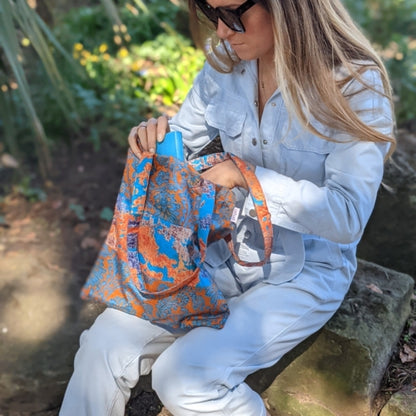 Upcycled Sari Small Tote Bag