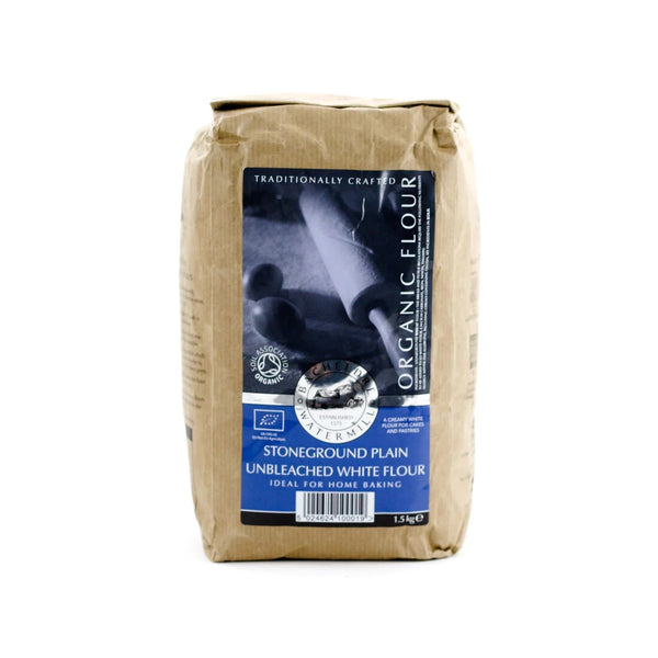 Organic Stoneground Unbleached Plain White Flour 1.5Kg