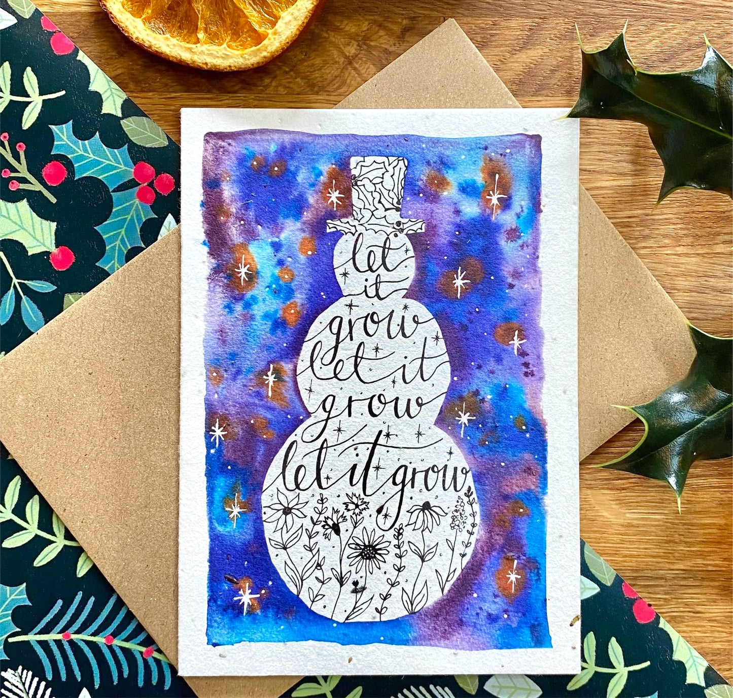 Let it Grow Plantable Christmas Card