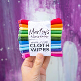 Rainbow Reusable Cloth Wipes 12 Pack