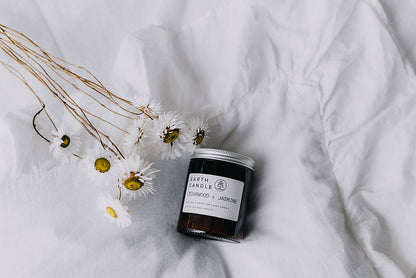 Earth Candle Cedarwood + Jasmine Soy Wax Candle