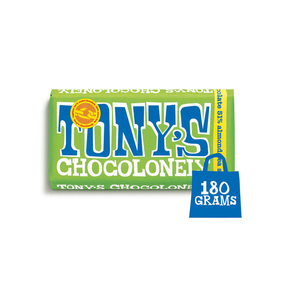 Tony’s Chocolonely   Dark Chocolate with Almond & Sea Salt | Snacks & Chocolate | SW Coast Refills