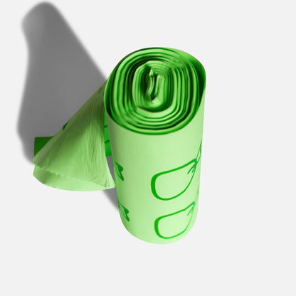 Compostable Green Food Caddy Bin Liners - 25 x 10L Bags
