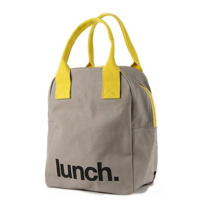 Fluf Grey & Yellow Lunch Bag