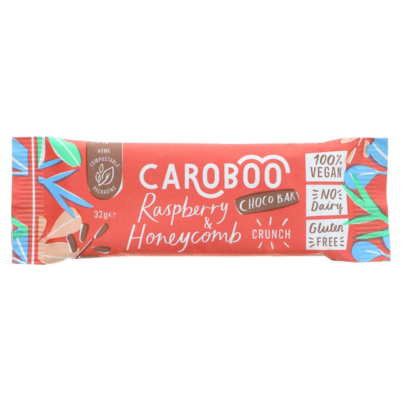 Caroboo Raspberry & Honeycomb Crunch Bar 32g