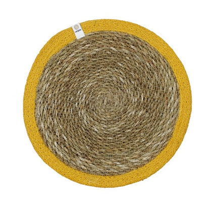 Round Seagrass & Jute Place Mat