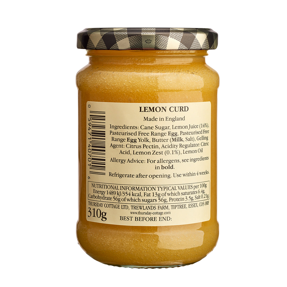 Thursday Cottage Lemon Curd - 310g