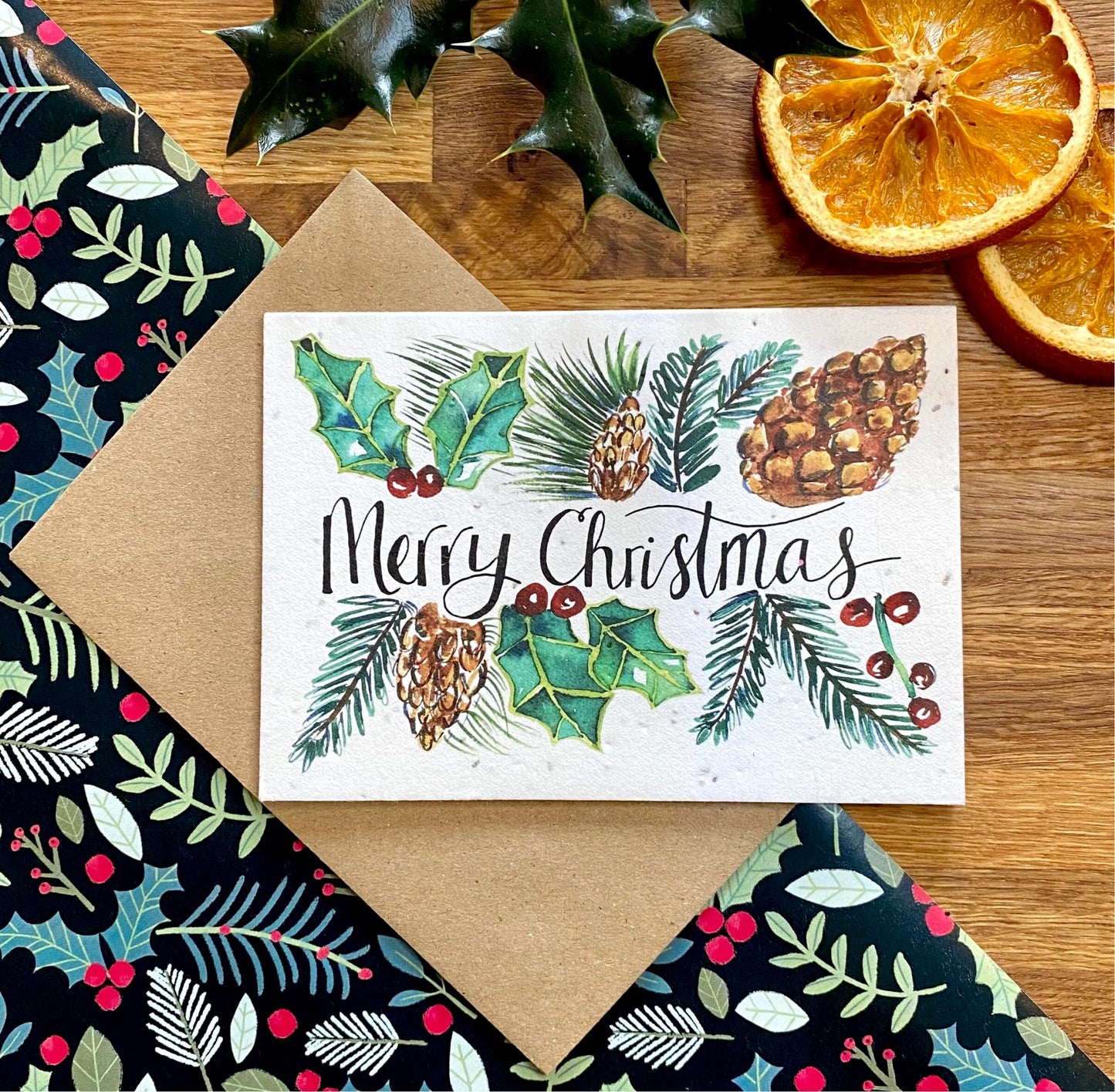 Merry Christmas Plantable Christmas Card