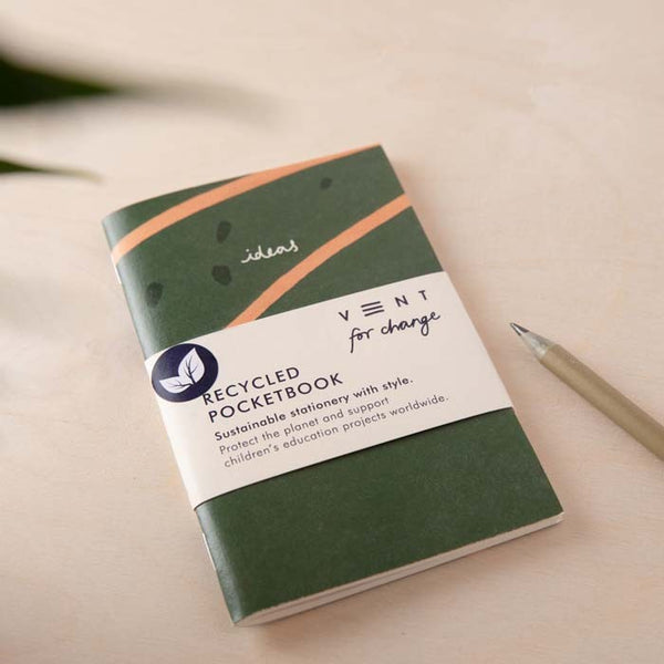 A6 Lined Notebook / Plain Sketchbook Recycled Paper