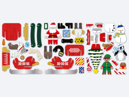 PlayPress Santa's Christmas Midnight Sleigh Ride Playset