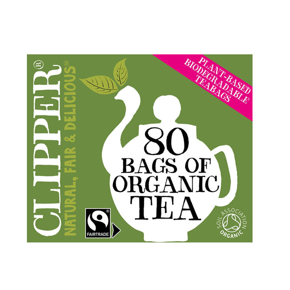Clipper Organic & Fairtrade Everyday Tea – 80 Plastic Free Tea Bags