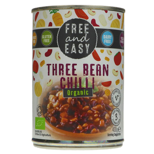 Free & Easy Three Bean Chilli (Organic) - 400g