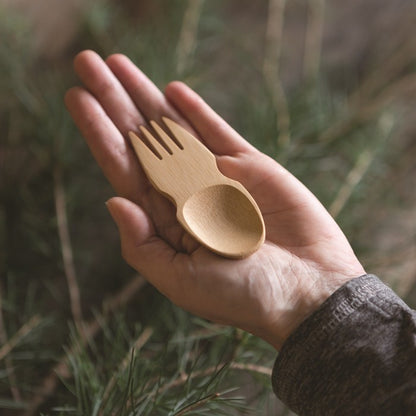 Bamboo Spork & Cork Travel Set