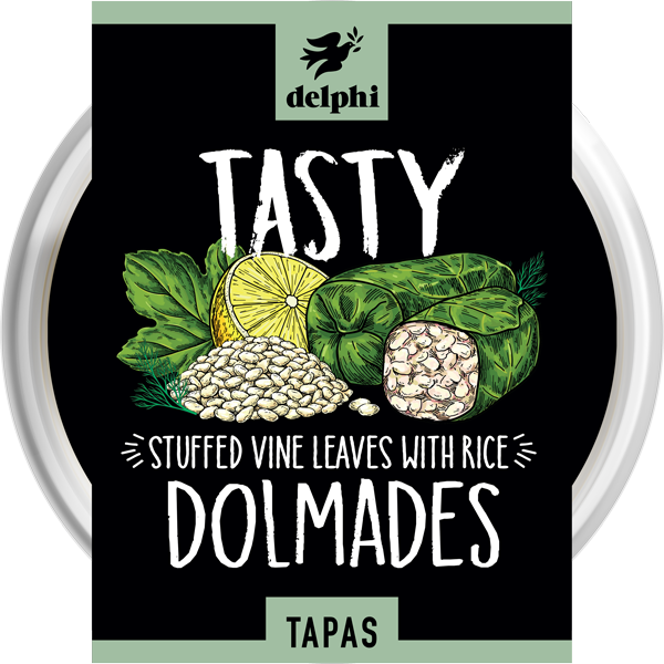 Delphi Dolmades Stuffed Vine Leaves with Rice Tapas - 150g