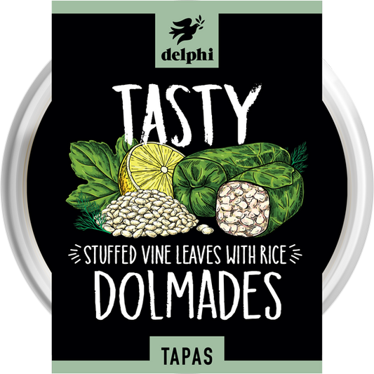 Delphi Dolmades Stuffed Vine Leaves with Rice Tapas - 150g