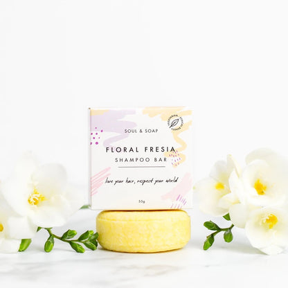 Floral Freesia Solid Shampoo Bar