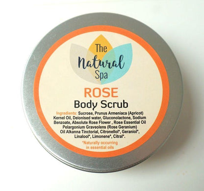 Rose Body Scrub Plastic Free by The Natural Spa Co. | Soaps & Bathtime | SW Coast Refills