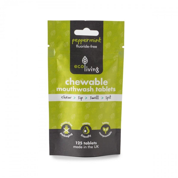 Dissolvable Mouthwash Tablets with Fluoride - 125 pack