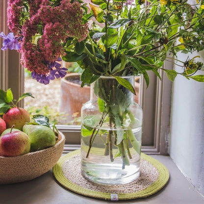 Round Seagrass & Jute Place Mat