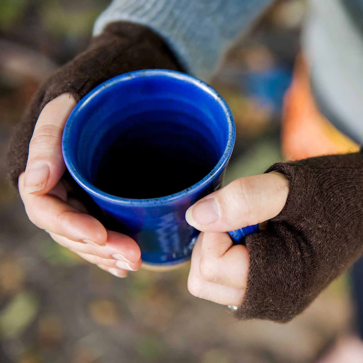 Turtle Doves Recycled Cashmere Fingerless Gloves