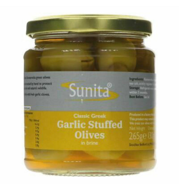 Garlic Stuffed Green Olives - 265g