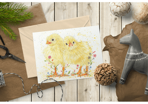 Connie & Clyde the Chicks Eco Card