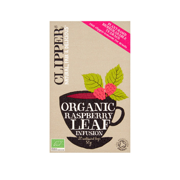 Clipper Raspberry Leaf Tea 20 Plastic Free Tea Bags SW Coast Refills