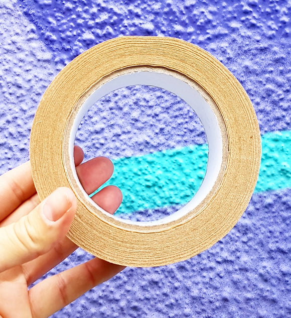 Recycled Kraft Paper Tape (Thin) 24mm Wide / 50m Long - SW Coast Refills 