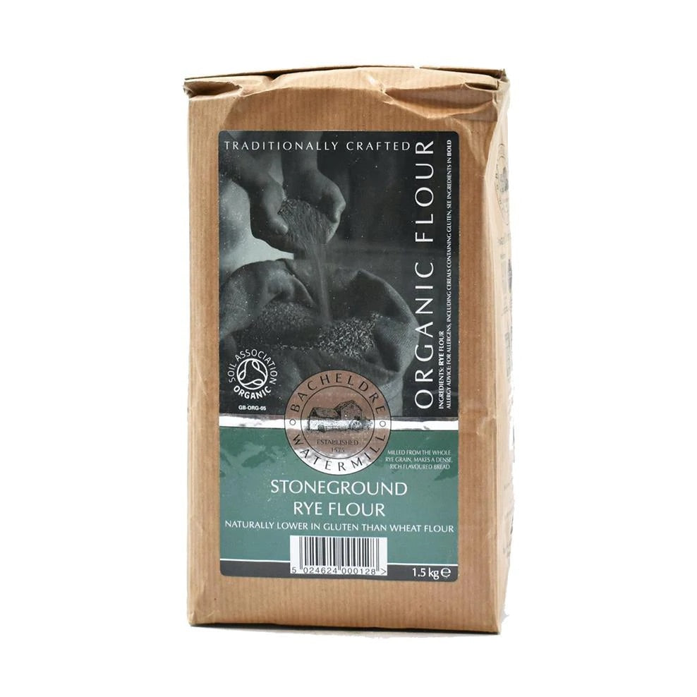 Organic Stoneground Rye Flour - 1.5Kg