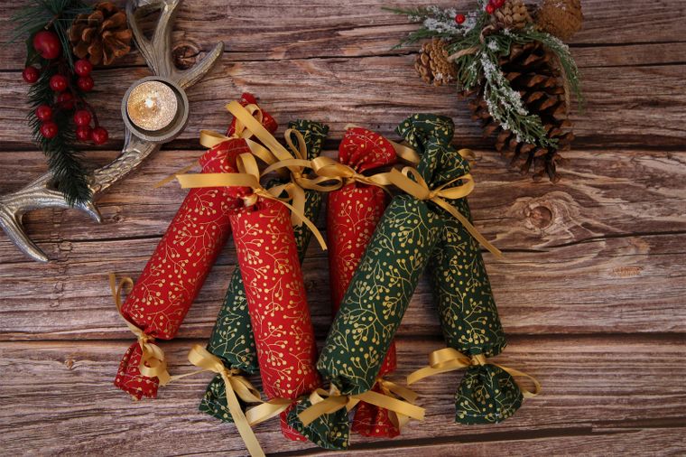 Luxury Reusable Fabric Christmas Crackers
