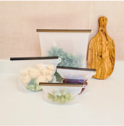 Reusable Silicone Ziplock Food Pouch 750ml