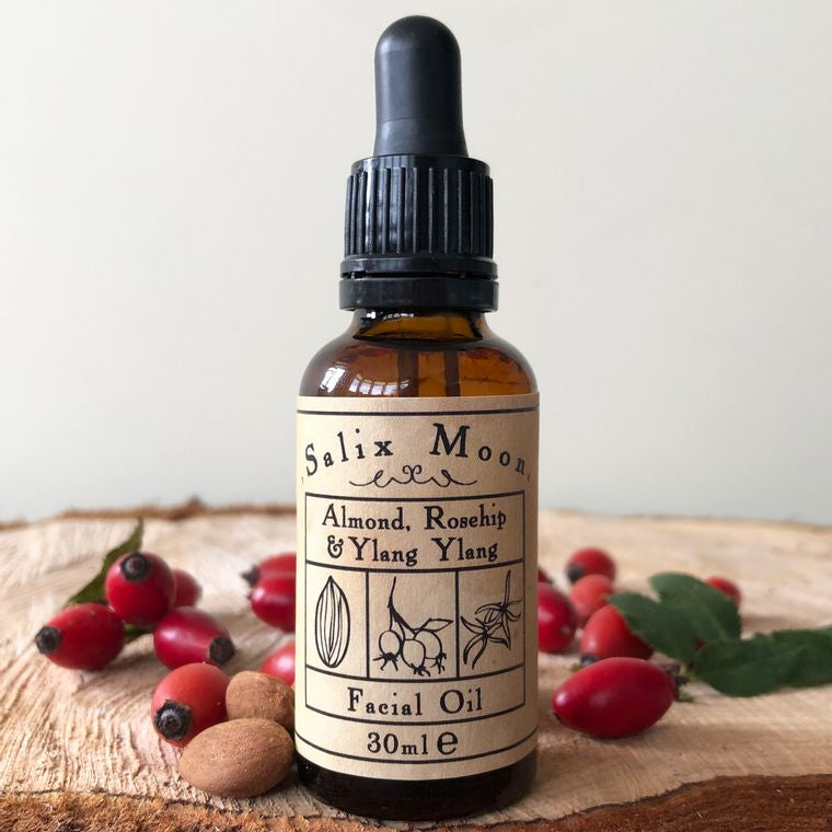 Salix Moon Facial Oil for Dry & Mature Skin - Almond, Rosehip & Ylang Ylang