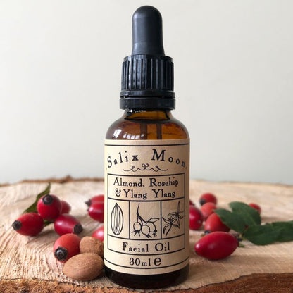 Salix Moon Facial Oil for Dry & Mature Skin - Almond, Rosehip & Ylang Ylang