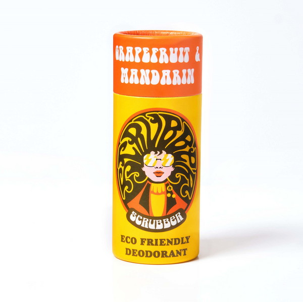 Scrubber Plastic Free + Vegan Deodorant - Grapefruit & Mandarin