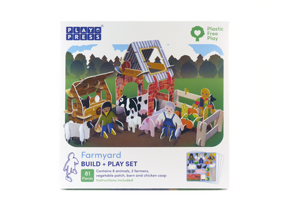 Farmyard Eco-Friendly Pop-Out Playset