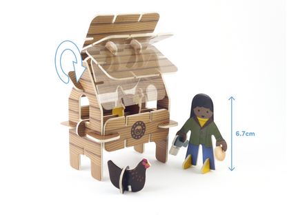 Farmyard Eco-Friendly Pop-Out Playset