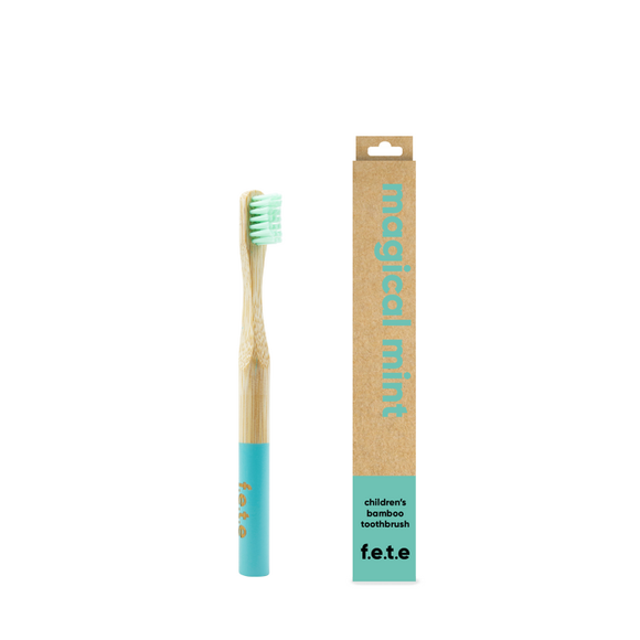 ‘Magical Mint’ Children's Bamboo Toothbrush - Soft