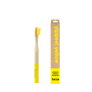 Children’s Bamboo Toothbrush - Yippee! Yellow
