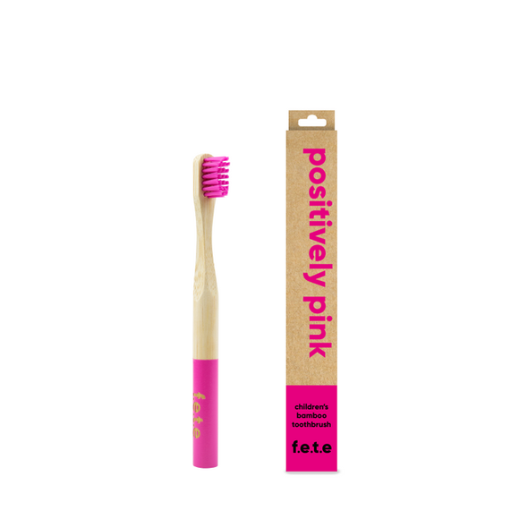 ‘Positively Pink’ Bamboo Toothbrush - Kids