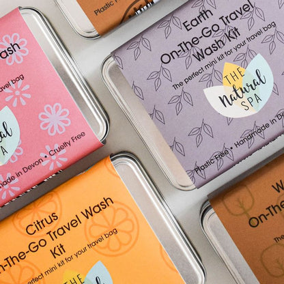 Zero Waste Travel Wash Kit - Vegan & Plastic Free
