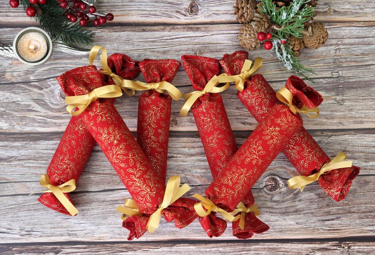 Luxury Reusable Fabric Christmas Crackers