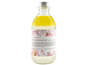Hydrating Cleansing Water with Rose & Acai Extract, Glass bottle of 250ml